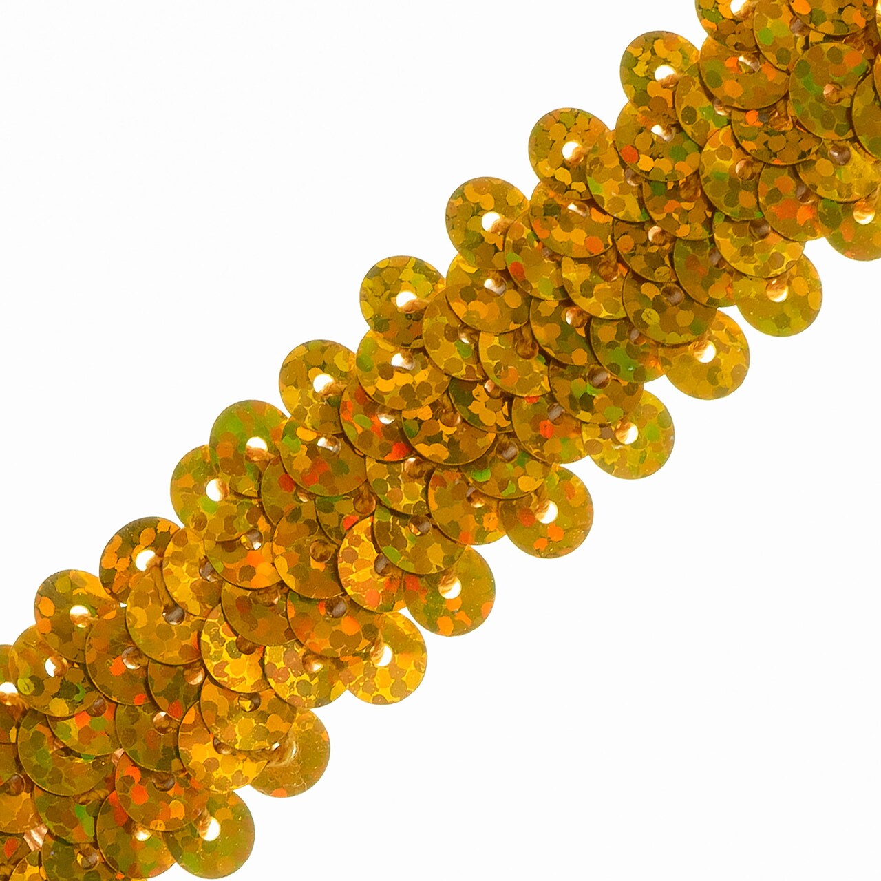 10 yards of 2 Row 7/8" Starlight Hologram Stretch Sequin Trim | 10 yard cut